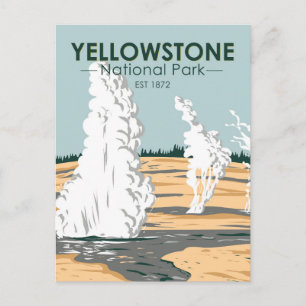 Yellowstone National Park Norris Geyser Basin Briefkaart