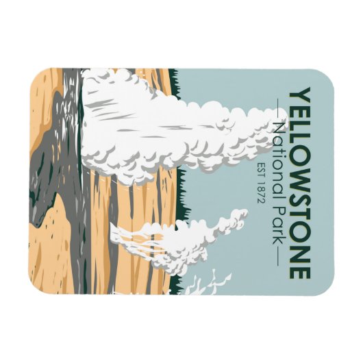 Yellowstone National Park Norris Geyser Basin Magneet (Horizontaal)