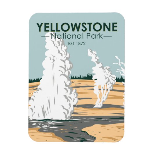Yellowstone National Park Norris Geyser Basin Magneet (Verticaal)