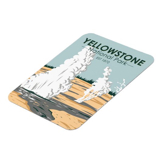 Yellowstone National Park Norris Geyser Basin Magneet (Linkerzijde)