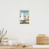 Yellowstone National Park Norris Geyser Basin Poster (Keuken)