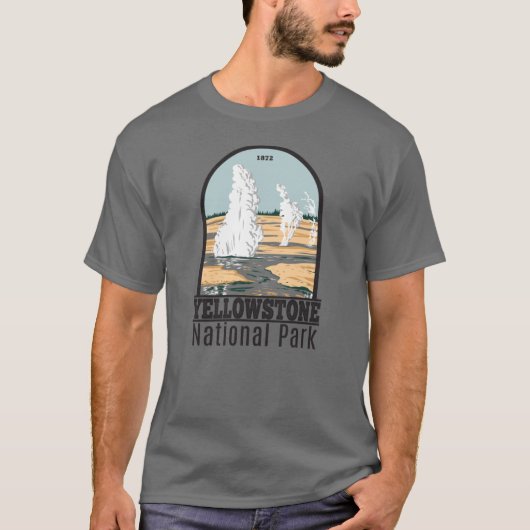 Yellowstone National Park Norris Geyser Basin T-shirt (Voorkant)