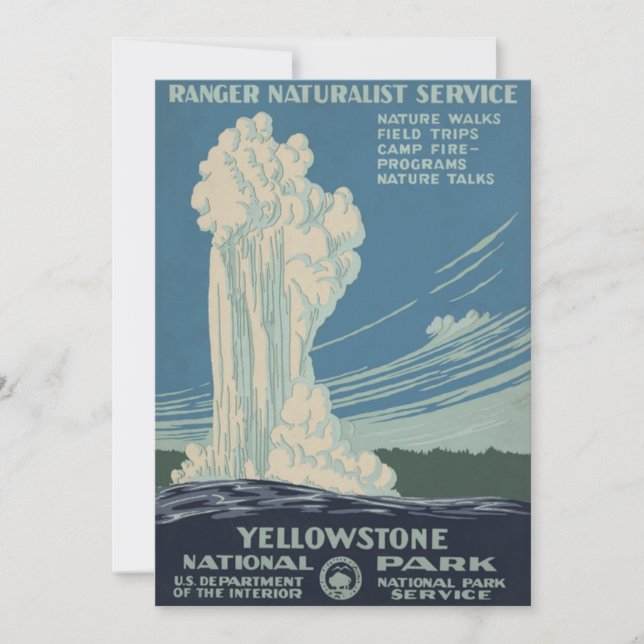 Yellowstone National Park Old Faithful (Voorkant)