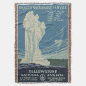 Yellowstone National Park Old Faithful Deken (Voorkant Verticaal)