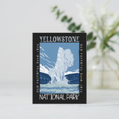 Yellowstone National Park Old Faithful Distful Briefkaart (Staand voorkant)