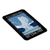 Yellowstone National Park Old Faithful Distful Magneet (Rechterzijde)