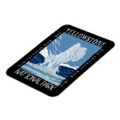 Yellowstone National Park Old Faithful Distful Magneet (Linkerzijde)