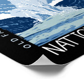 Yellowstone National Park Old Faithful Distful Poster (Hoek)