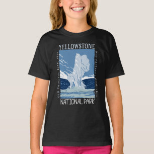 Yellowstone National Park Old Faithful Distful T-shirt