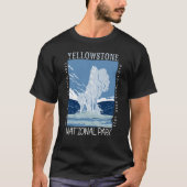 Yellowstone National Park Old Faithful Distful T-shirt (Voorkant)