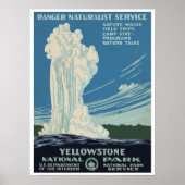 Yellowstone National Park Old Faithful Poster (Voorkant)