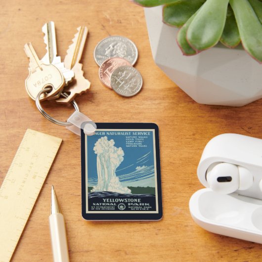  Yellowstone National Park Old Faithful Sleutelhanger (Bureau)