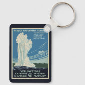  Yellowstone National Park Old Faithful Sleutelhanger (Achterkant)