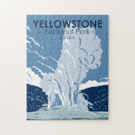 Yellowstone National Park Old Faithful Vintage Legpuzzel