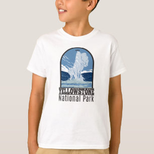 Yellowstone National Park Old Faithful Vintage T-shirt
