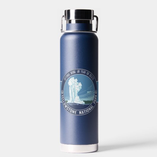 Yellowstone National Park - Old Faithful WPA Waterfles (Achterkant)