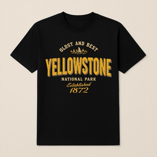 Yellowstone National Park "Oudste en beste" 1872 T-shirt
