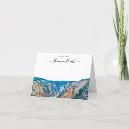 Yellowstone National Park Personalized Note Kaart