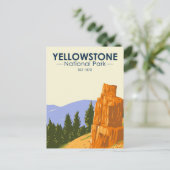 Yellowstone National Park Petrified Tree  Briefkaart (Staand voorkant)