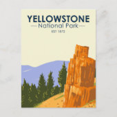 Yellowstone National Park Petrified Tree  Briefkaart (Voorkant)