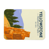 Yellowstone National Park Petrified Tree  Magneet (Horizontaal)