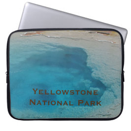 Yellowstone National Park Photo Blue Hot Springs Laptop Sleeve