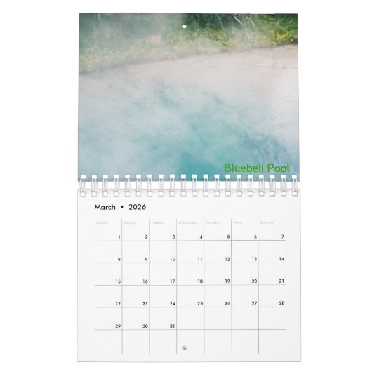 Yellowstone National Park Photo Calendar Kalender (Mar 2026)