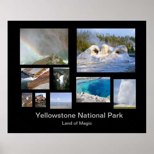 Yellowstone National Park Photo Template Poster (Voorkant)