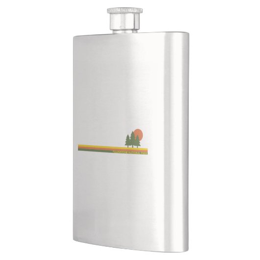 Yellowstone National Park Pine Trees Sun Flacon (Links)