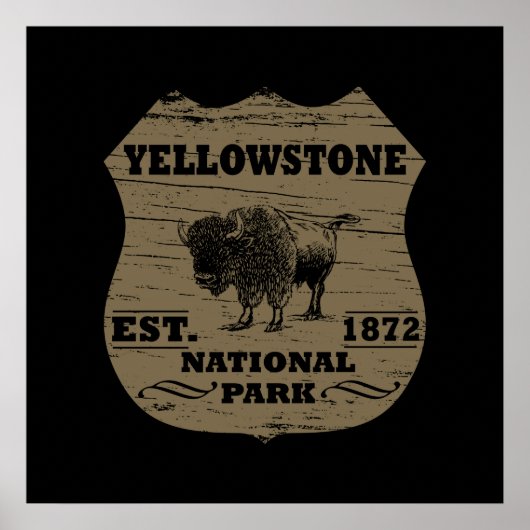 Yellowstone National Park Poster (Voorkant)