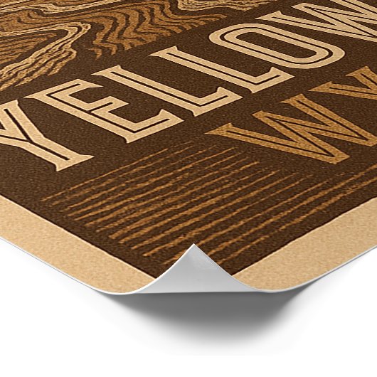 Yellowstone National Park Poster - Schilderachtig  (Hoek)