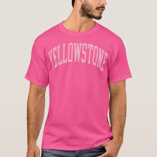 Yellowstone National Park Preppy Throwback Vrouwen T-shirt