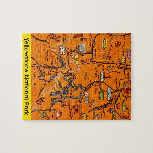 Yellowstone National Park Puzzle Legpuzzel (Horizontaal)