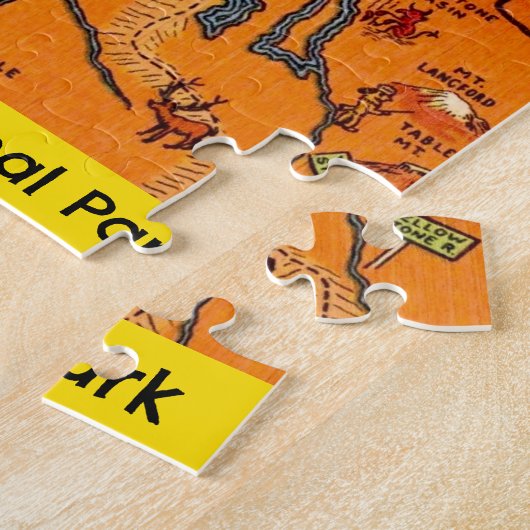 Yellowstone National Park Puzzle Legpuzzel (Zijkant)