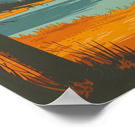  Yellowstone National Park Reizen Poster (Hoek)