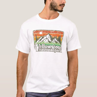 Yellowstone National Park Retro 80's Graph T-shirt