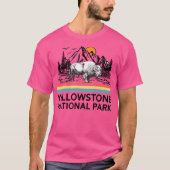  Yellowstone National Park Retro 80s Mounta T-shirt (Voorkant)