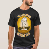 Yellowstone National Park Retro Souvenir T-shirt (Voorkant)