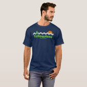 Yellowstone National Park Retro T-shirt (Voorkant volledig)