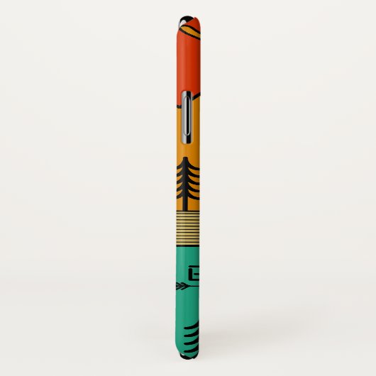 Yellowstone National Park Retro Wyoming USA Bison Case-Mate iPhone Case (Achterkant / rechts)