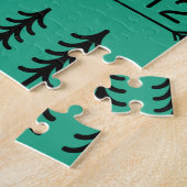 Yellowstone National Park Retro Wyoming USA Bison Legpuzzel (Zijkant)