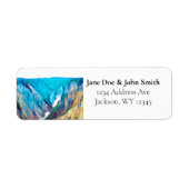 Yellowstone National Park Return Address Labels (Voorkant)