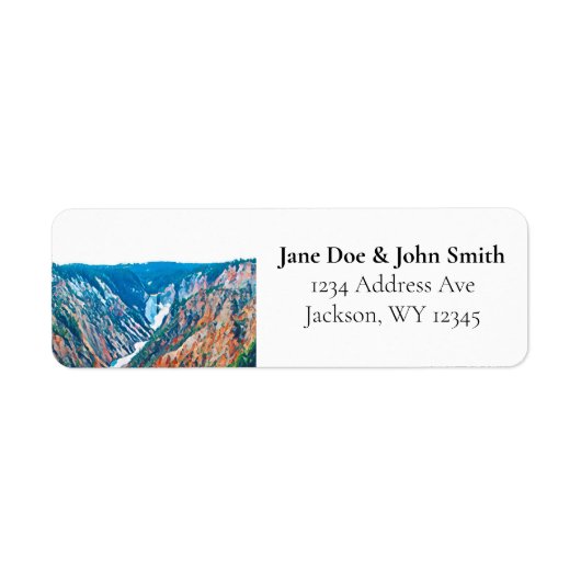 Yellowstone National Park Return Address Labels (Voorkant)