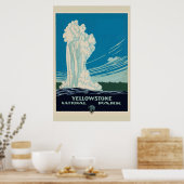  Yellowstone National Park Revel Poster (Keuken)