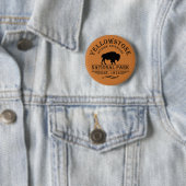 Yellowstone National Park Ronde Button 5,7 Cm (In situ)