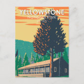 Yellowstone National Park Roosevelt Lodge Cabins Briefkaart (Voorkant)