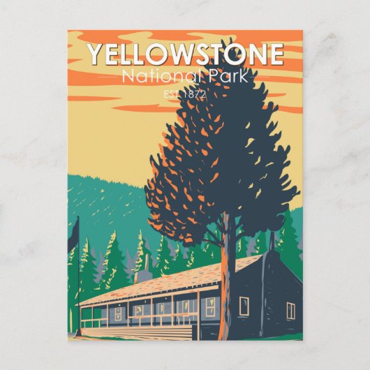Yellowstone National Park Roosevelt Lodge Cabins Briefkaart (Voorkant)