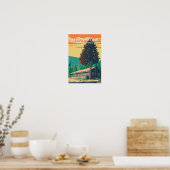Yellowstone National Park Roosevelt Lodge Cabins Poster (Keuken)