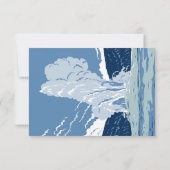 Yellowstone National Park RSVP Card Retro Kaartje (Achterkant)