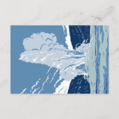 Yellowstone National Park RSVP Card Retro Kaartje (Achterkant)